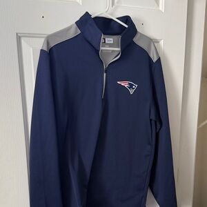 NFL Navy and Gray Quarter-Zip Sweatshirt